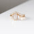 1.00ct Cut Corner Rectangle Step Cut <br><b> Yuliya Chorna Jewellery </b>| Trilogy Diamond Ring