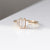 1.00ct Cut Corner Rectangle Step Cut <br><b> Yuliya Chorna Jewellery </b>| Trilogy Diamond Ring