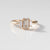 1.00ct Cut Corner Rectangle Step Cut <br><b> Yuliya Chorna Jewellery </b>| Trilogy Diamond Ring
