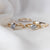 Oval Salt and Pepper Diamond Ring stacks group shot 