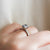 1.18ct Emerald Cut Salt & Pepper Diamond Ring - ready to ship - Yuliya Chorna Jewellery