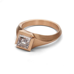 1.50ct Lozenge Step Cut <br><b> McCaul</B> | Aegis Ring