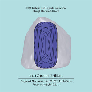 8.66ct VS1 C4 Pre-Cut Canadian Champagne Diamond 27935
