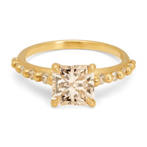 2.05ct Square Brilliant <br><b> Polly Wales</b>| Gardenia Ring
