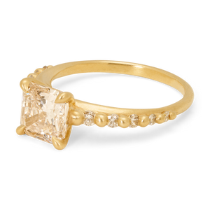 2.05ct Square Brilliant <br><b> Polly Wales</b>| Gardenia Ring