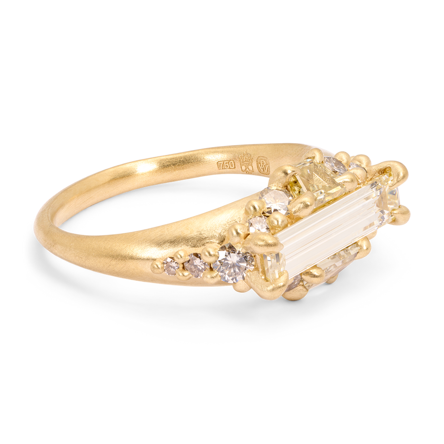 0.92ct Baguette Step Cut <br><b> Polly Wales </b>| Siona Ring