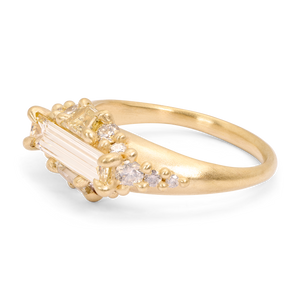 0.92ct Baguette Step Cut <br><b> Polly Wales </b>| Siona Ring