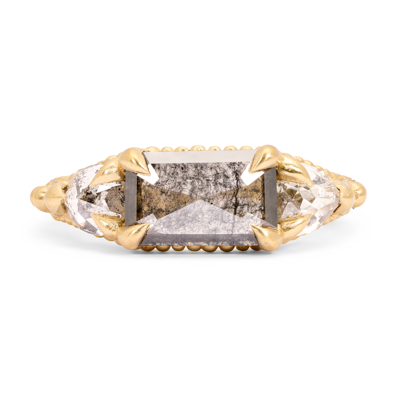 2.00ct Rectangle Rosecut <br><b> Polly Wales</b>| Deema Ring