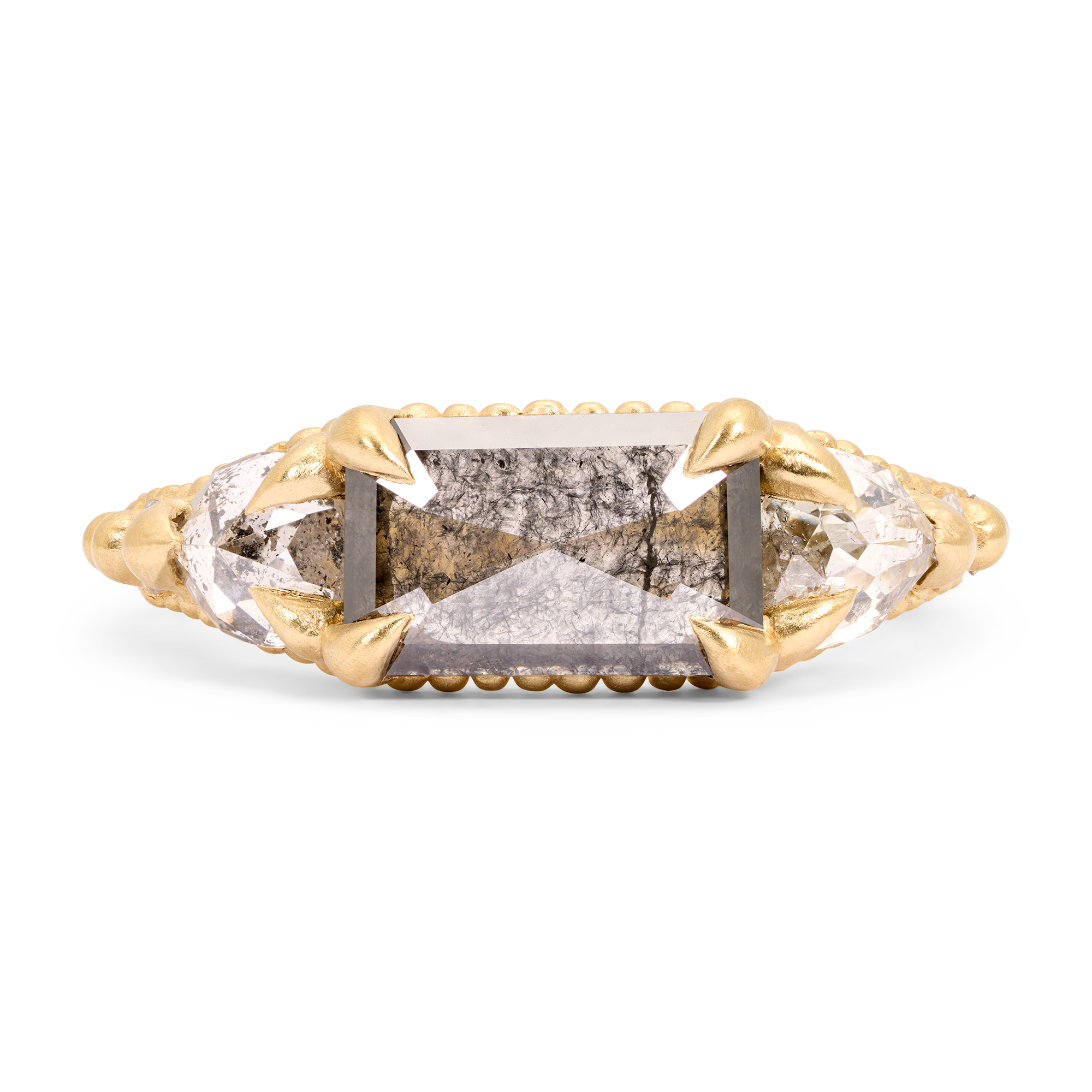 2.00ct Rectangle Rosecut <br><b> Polly Wales</b>| Deema Ring
