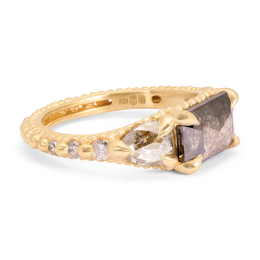 2.00ct Rectangle Rosecut <br><b> Polly Wales</b>| Deema Ring