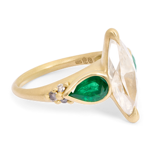 2.44ct Fancy White Marquise Brilliant <br><b> Polly Wales</b>| Nazar Ring