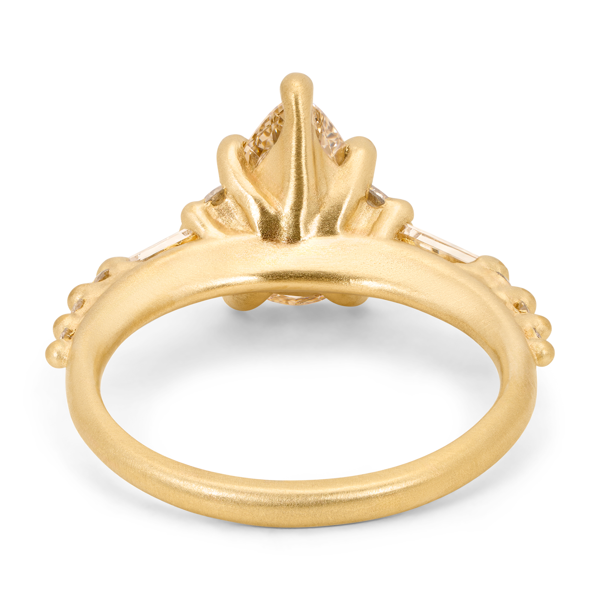 1.53ct Pear Brilliant <br><b>Polly Wales</b> | Champagne Diamond Jadis Ring