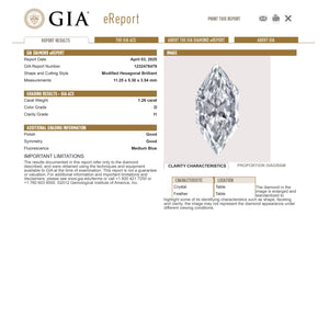 1.26ct 11.25x5.30x3.54mm I1 D Hexagon Brilliant 26477-01