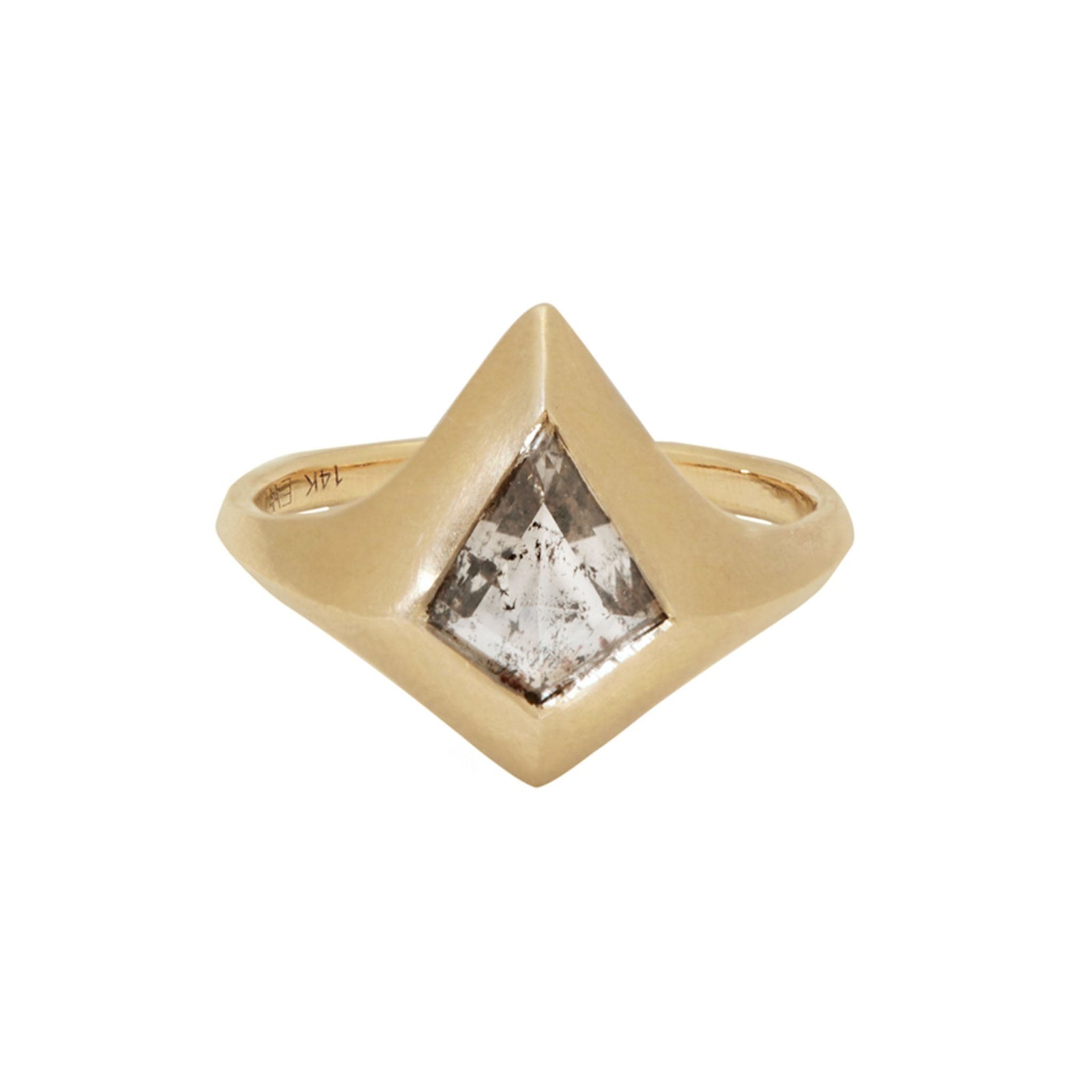1.44ct Kite Rosecut <br><b> Emily Warden Designs </b>| Rustic Kite Diamond Signet