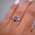 0.82ct Shield Step Cut Sapphire <br><b> Emily Warden Designs </b> Shield Sapphire Ring