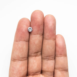 0.66ct 5.34x5.38x3.52mm Fancy Grey Round Brilliant 18968-10