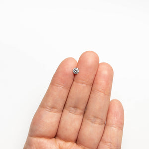 0.48ct 4.92x4.95x3.08mm Fancy Grey Round Brilliant Cut 18968-13