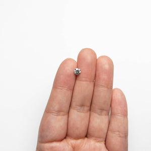 0.56ct 5.23x5.21x3.27mm Fancy Grey Round Brilliant 18968-23
