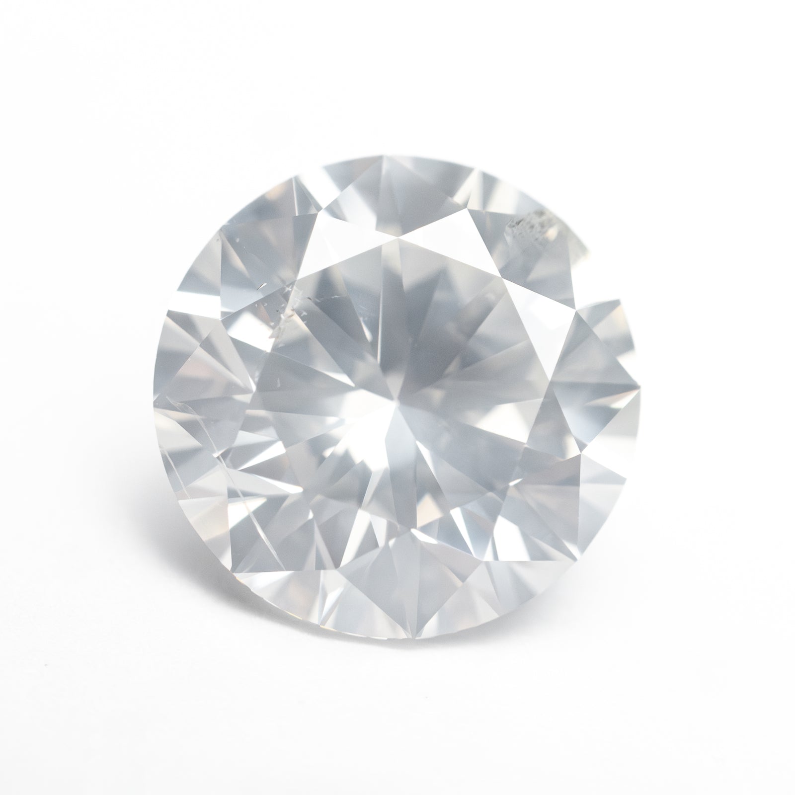 4.00ct 10.13x10.12x6.25mm GIA I2 Fancy White Round Brilliant 19263-01