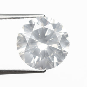 4.00ct 10.13x10.12x6.25mm GIA I2 Fancy White Round Brilliant 19263-01