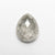 2.86ct 10.48x8.38x4.19mm Pear Rosecut 19606-23