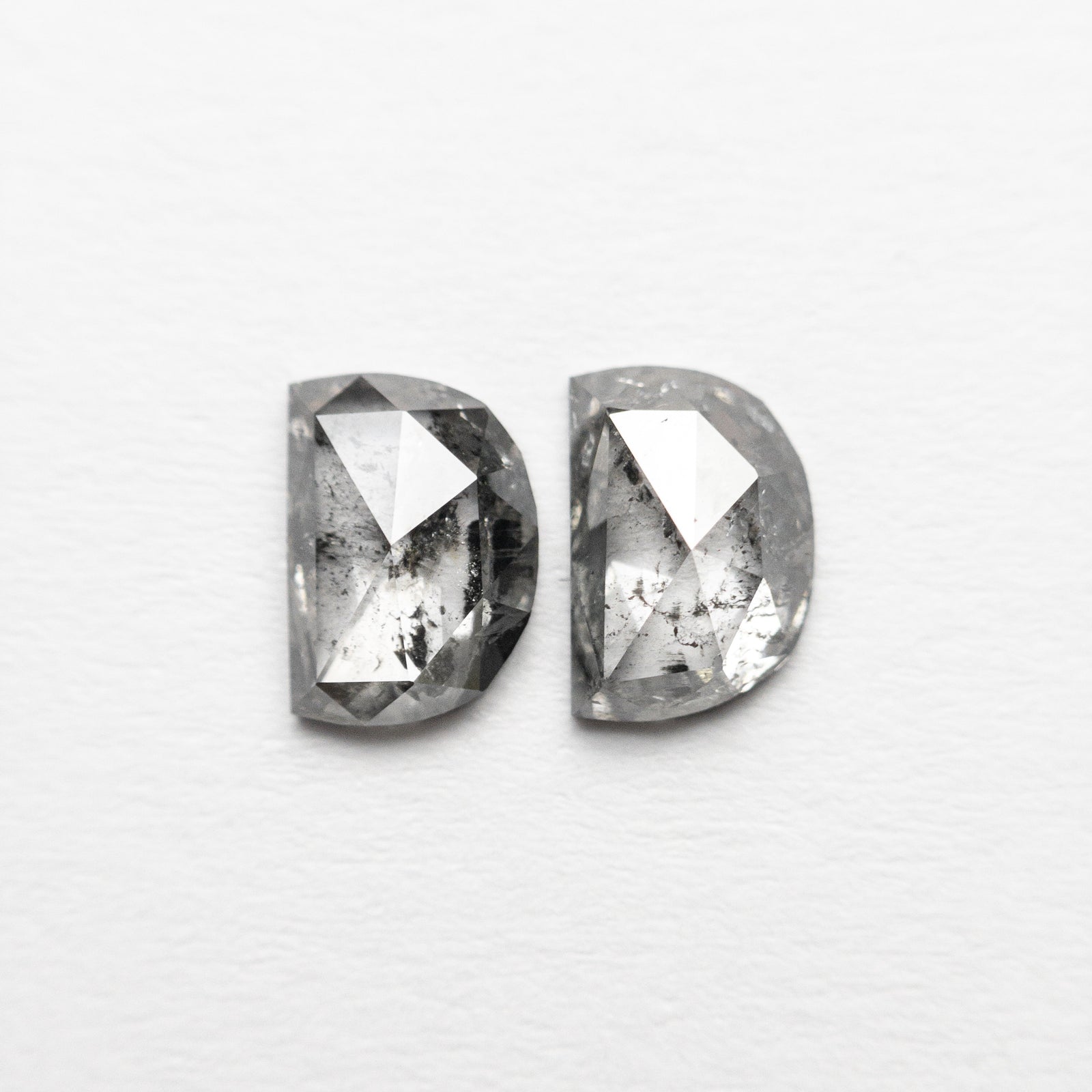 0.75cttw 2pc 5.44x3.86x1.67mm 5.46x3.78x2.05mm Half Moon Rosecut Matching Pair 19759-05