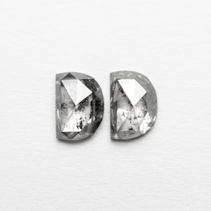 0.75cttw 2pc 5.44x3.86x1.67mm 5.46x3.78x2.05mm Half Moon Rosecut Matching Pair 19759-05