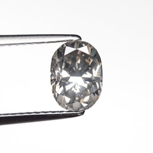 1.45ct 7.67x5.70x4.40mm SI2 Fancy Grey Oval Brilliant 19916-03
