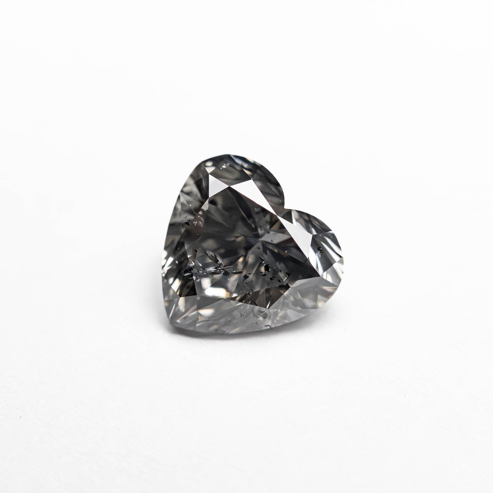 0.94ct 6.13x6.45x3.89mm Fancy Grey Heart Brilliant 19923-35