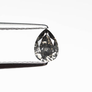 0.39ct 5.76x4.14x2.42mm Fancy Grey Pear Brilliant 19923-49