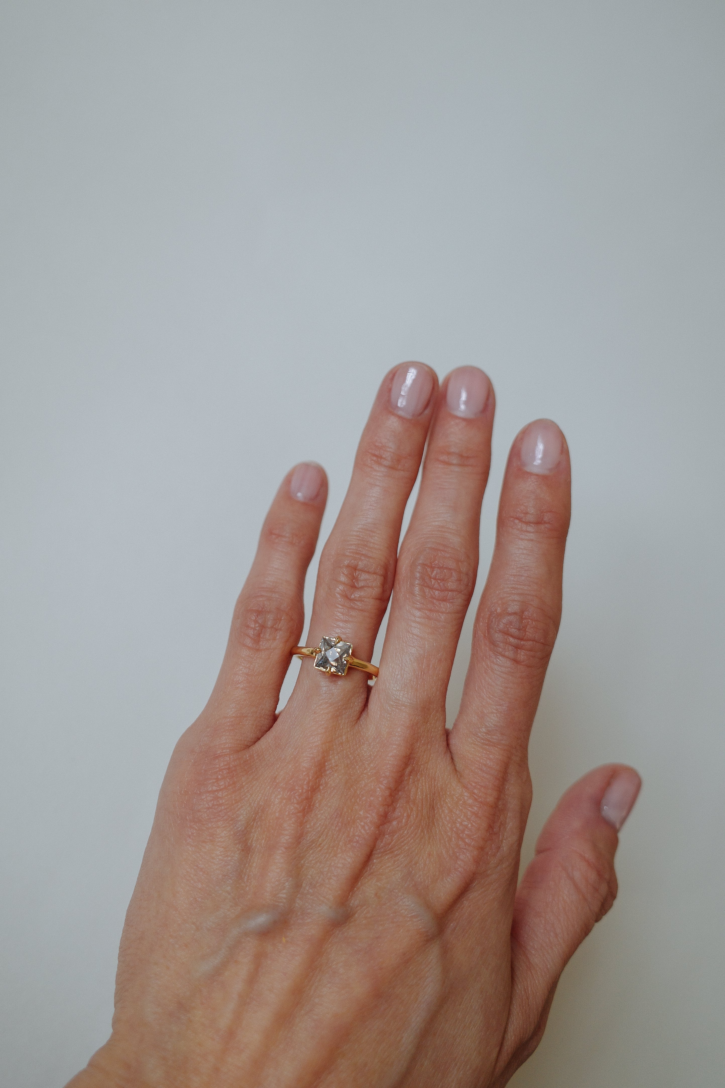 1.25ct Square French Cut <br><b> We are Arrow Ltd </b>| 1/ Modern Antique French Ring