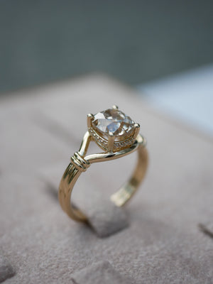 Cushion Lover’s Knot Ring