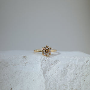 1.56ct Round Old European Cut <br><b> We Are Arrow Ltd </b>| 2/ Modern Antique Champagne Ring