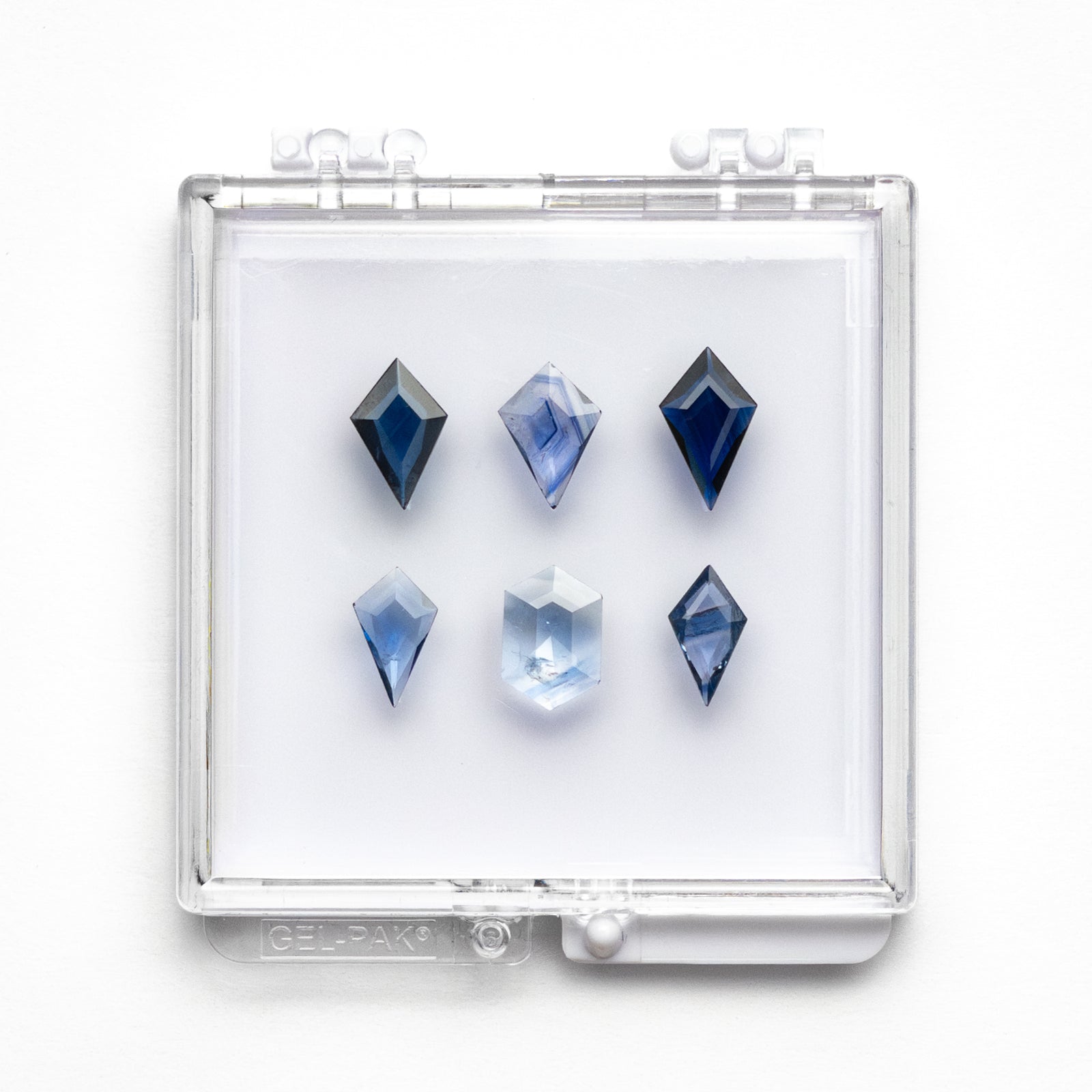 5.59cttw 6pc Geometric Rosecut Sapphire Parcel 20030-04