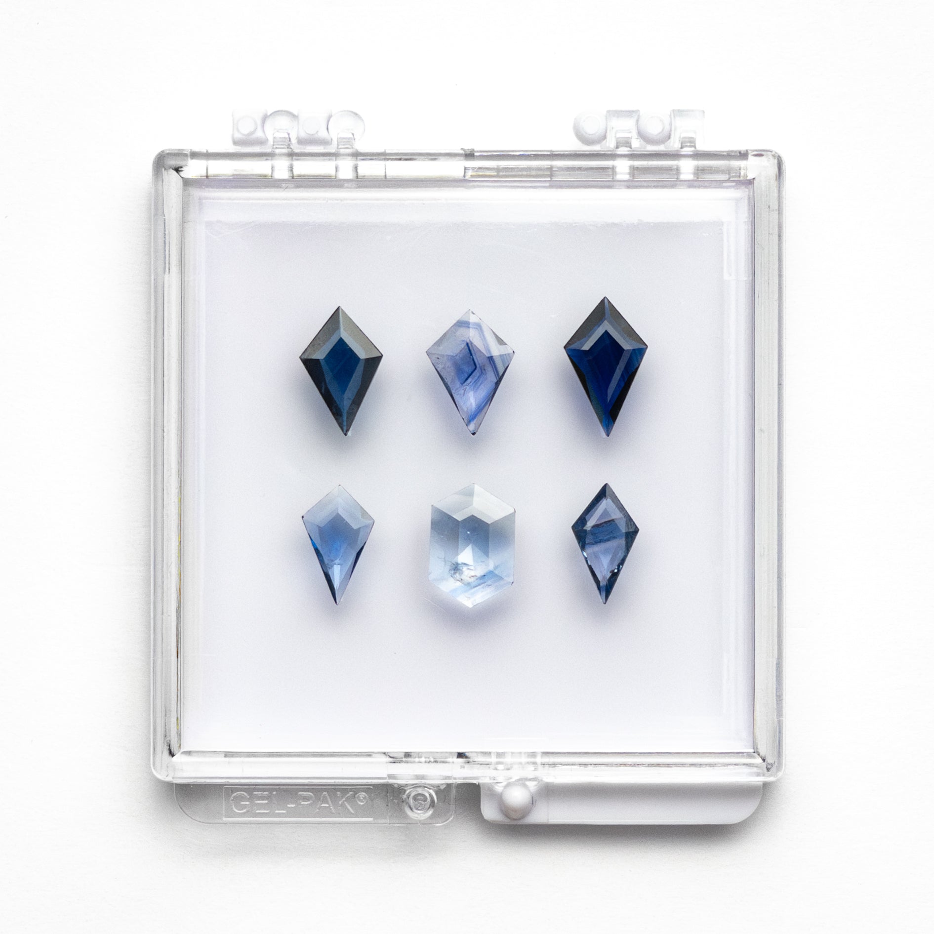5.59cttw 6pc Geometric Rosecut Sapphire Parcel 20030-04
