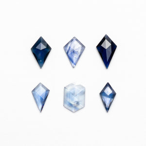 5.59cttw 6pc Geometric Rosecut Sapphire Parcel 20030-04