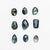 8.37cttw 9pc Assorted Rosecut Sapphire Parcel 20030-07