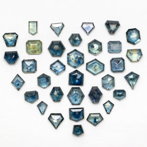 OFFLINE PARCEL 34pc 55.45cttw Portrait Cut Sapphire Parcel 22266-01