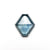 1.74ct 8.62x7.94x2.86mm Hexagon Rosecut Sapphire 22266-34