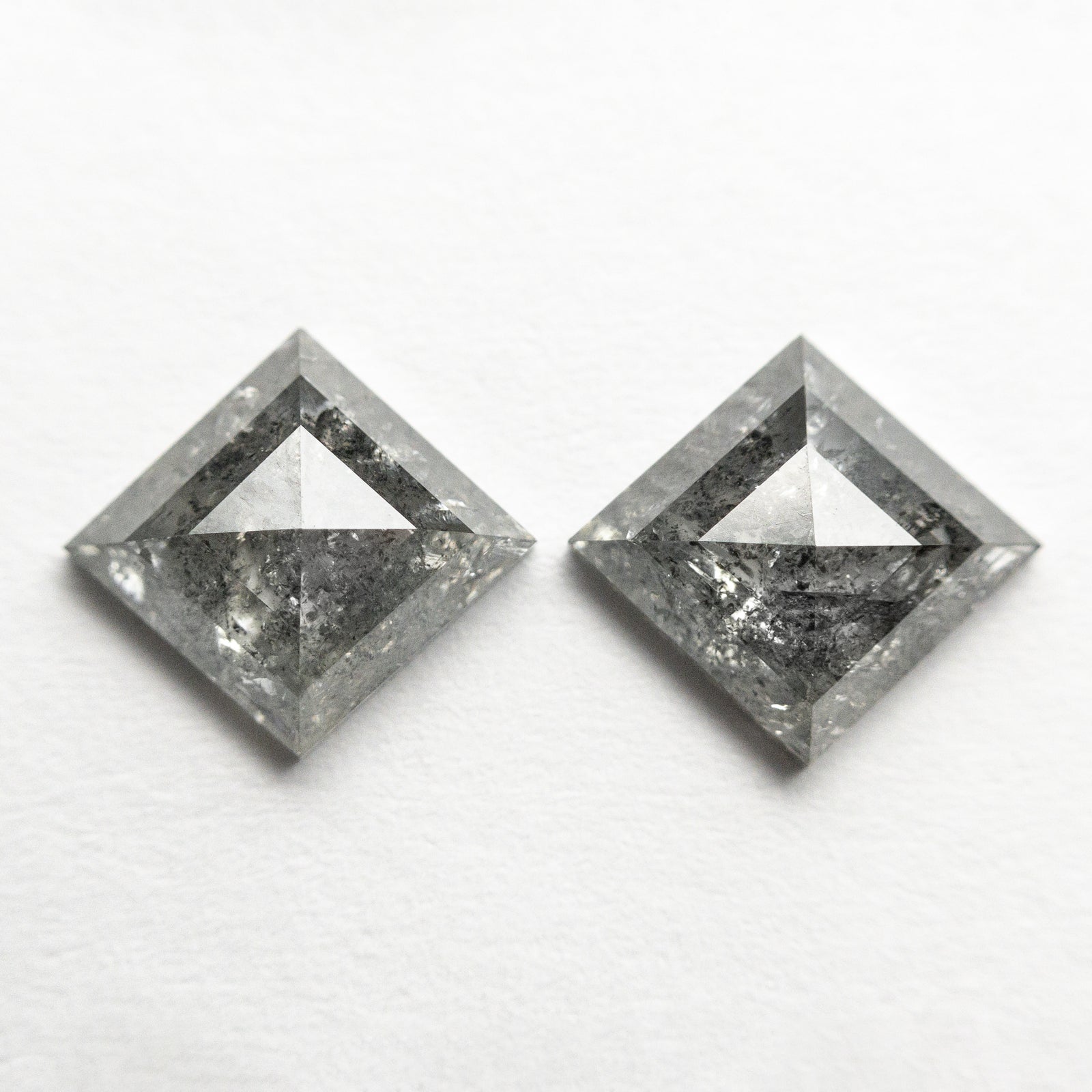 2.32cttw 2pc 8.81x8.13x2.93mm 8.82x8.12x2.93mm Lozenge Rosecut Matching Pair 22343-05