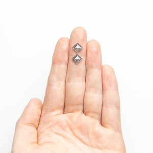 2.32cttw 2pc 8.81x8.13x2.93mm 8.82x8.12x2.93mm Matching Pair Lozenge Rosecut 22343-05
