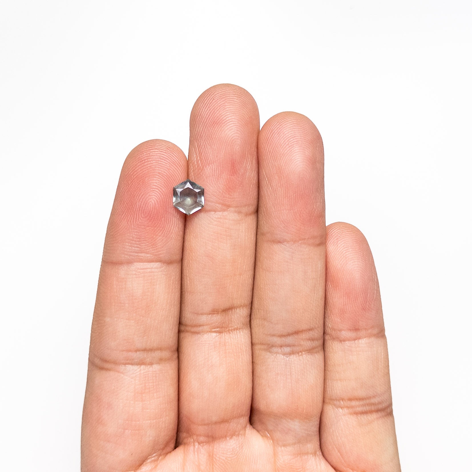 1.09ct 7.61x6.49x3.09mm Hexagon Brilliant Sapphire 22434-128