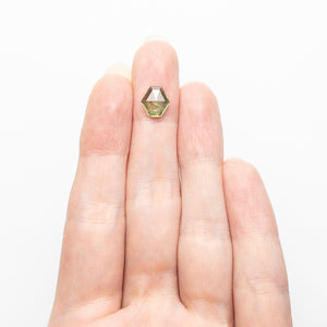 2.06ct 8.42x8.12x3.46mm Hexagon Rosecut Sapphire 22434-141