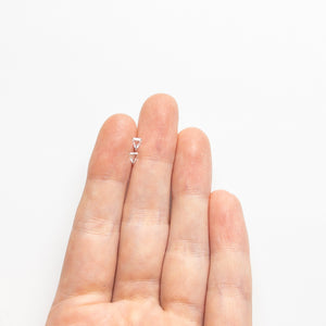 0.20cttw 2pc 3.99x3.50x1.25mm 3.99x3.48x1.28mm Shield Step Cut Sapphire Matching Pair Sapphire 22775-01