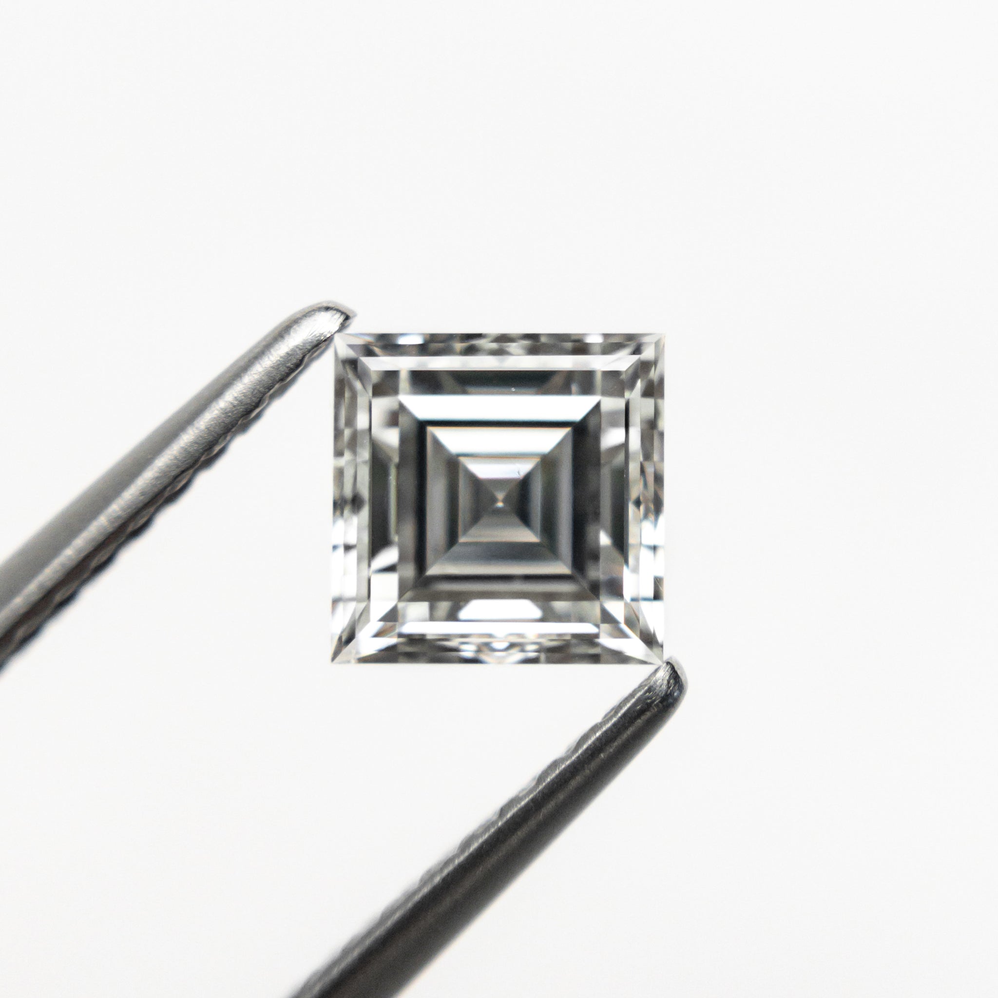 0.83ct 5.38x5.38x3.15mm GIA F VS2 Carre Step Cut 23033 01 Misfit Diamonds