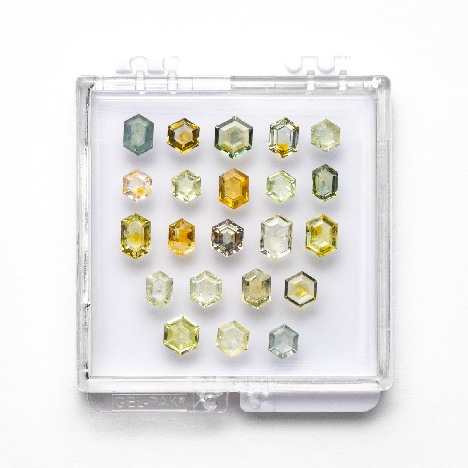 17.50cttw 22pc Hexagon Step Cut Sapphire Parcel 23088-00