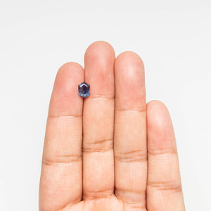 0.92ct 7.58x5.46x2.36mm Hexagon Step Cut Sapphire 23088-18