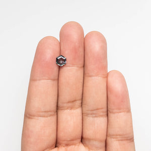 0.87ct 6.84x5.95x2.42mm Hexagon Step Cut Sapphire 23088-19