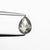 0.69ct 6.87x4.99x2.40mm Pear Rosecut 23189-08