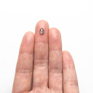 0.69ct 6.87x4.99x2.40mm Pear Rosecut 23189-08